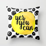 Yellow Cushion Cover Gray Decorative Pillows Geometric Cushion Covers Sofa/Home Decor Throw Pillows Cover Nordic Pillow