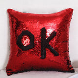 Pillowcase Sequins Throw Pillow Mermaid Cushion Cover Christmas Decorative Reversible Sequin Pillow cover Home Decoration