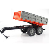 RC Truck Trailer Dump Harvest 4 Wheel RC Tractor 2.4G Remote Control Tractor Engineering Vehicles Model Toys For Children Gifts