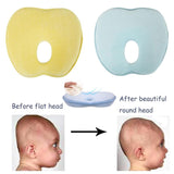Newborn Infant Anti Roll Pillow Flat Head Neck Prevent Infant Support Baby Gifts