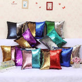 Pillowcase Sequins Throw Pillow Mermaid Cushion Cover Christmas Decorative Reversible Sequin Pillow cover Home Decoration