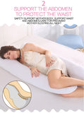Full Body Pregnancy Pillow - 55 inches Maternity Pillow for Pregnant Women - Comfort U Shaped Pillow with Removable Washable Velvet Cover