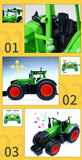 RC Truck Trailer Dump Harvest 4 Wheel RC Tractor 2.4G Remote Control Tractor Engineering Vehicles Model Toys For Children Gifts