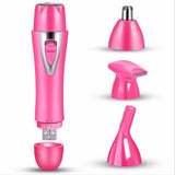 USB Four in one electric hair removal instrument,Charging lipstick shaving multifunctional eyebrow shaping