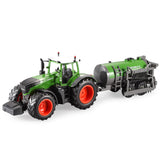 RC Truck Trailer Dump Harvest 4 Wheel RC Tractor 2.4G Remote Control Tractor Engineering Vehicles Model Toys For Children Gifts