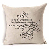 Love Mr Mrs Cotton Linen Throw Pillow Cushion Cover Valentine's Day Gift Home Decoration Decorative Pillowcase