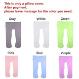Full Body Pregnancy Pillow - 55 inches Maternity Pillow for Pregnant Women - Comfort U Shaped Pillow with Removable Washable Velvet Cover